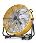 Heavy Duty 220V Cylindrical Floor Fan With Adjustable Tilt And Rolling Casters For Factory Ventilation And Refrigeration Cooling Rock Solid Steel Build 90 Cm Blade Diameter