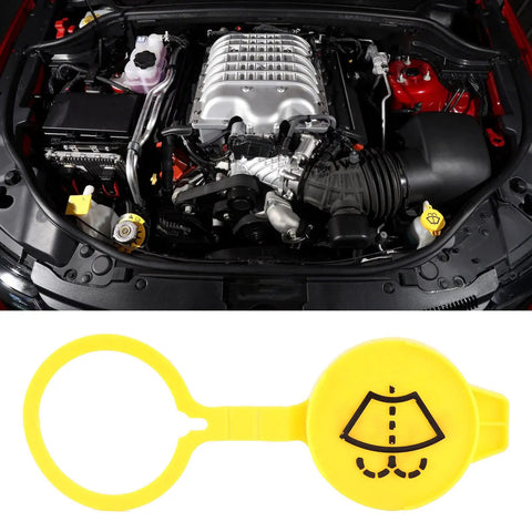 Jeep Cherokee Windshield Washer Reservoir Cap Replacement For 2014 2015 2016 2017, Washer Fluid Reservoir Cover OE 68225063AA