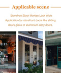 Applicable scene for Storefront Mortise Door Lock Set With Beefy Double Cylinder Deadbolt; storefront examples include glass and alloy doors