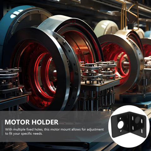Adjustable gear motor mount with multiple holes in use