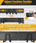 Heavy Duty Garage Wall Organizer With 700 Pound Capacity And 48 Inch Wide Wall Mount Tool Rack For Garden And Workshop