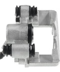 Upgrade Your Daily Driver With These Real Deal Rear Disc Brake Calipers For Toyota Corolla Celica Matrix And Pontiac Vibe 2000 2007, silver caliper with rubber seals.