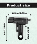 Toyota 22204-21010 Mass Air Flow Sensor for Camry 2002-2006, size specifications shown.