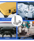M6 Stainless Steel Retractable Spring Plunger With Knurled Grip Handle Self Locking Pin Bolt in toolbox, mold, chassis, and industrial equipment.