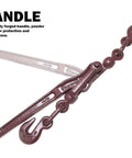 Heavy Duty Lever Load Binder One Quarter Inch Chain For Cargo Control And Tie Down Built Tough With Extra Strength And A 3150 Lbs Working Load Limit Forged Alloy Steel shown with maroon handle and hooks