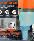 Metal gear components of the 1800W 2 Inch Magnetic Drill Press, showing high precision and strong bearing capacity.