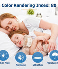 Mother and child sleeping with text on Six Pack 4 Inch Dimmable LED Recessed Downlights With 2700K 3000K 3500K 4000K 5000K Color Temperature.