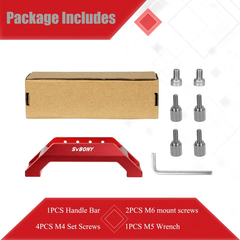 135mm Handle Bar Dovetail Base For Telescope Finderscope Mount Bracket Adjustable Handle Position package contents