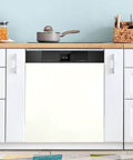 Kitchen showing ivory magnetic cover on dishwasher door; Ivory Magnetic Cover For Dishwasher And Refrigerator Door Front Ultra Strong PVC Coated Magnetic Sheet One Sheet 23 By 26 Inch Panel Custom Fit For Most Dishwashers Fridges And Washers Easy Stick On Decor.