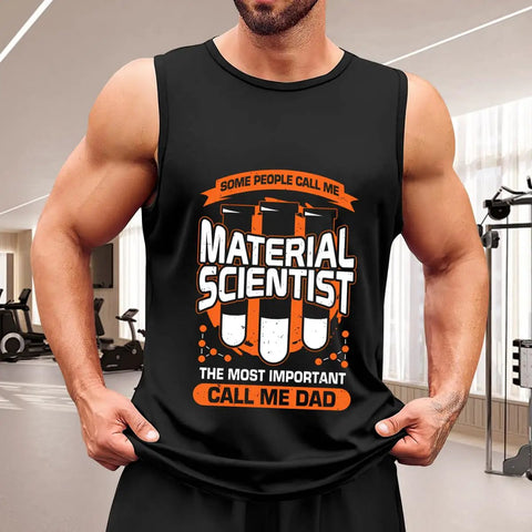 Solid Men's Lightweight Cotton Tank Top, Cloud Soft Breathable Sleeveless Muscle Tee, Go-To Summer Undershirt For The Daily Grind And Weekend Adventure Rides