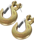 4 Pack Clevis Slip Hook Three Eighths Inch With Safety Latch G70 Forged Steel Heavy Duty Chain Hooks For Trailer Receiver Hitches 18000 Lbs Capacity Built Tough For Towing And Hauling