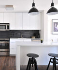 Modern kitchen with Crank Up The Brightness With A19 LED Light Bulbs 100W Equivalent Daylight White 5000K Energy Efficient 15W Non Dimmable Long Lasting