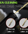 Must Have All In One Airgun Cleaning Kit For 177 And 22 Calibers Rifle And Pistol Bore Brush Set with brass patch holder
