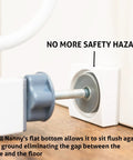 Smallest Wall Gate Protector For Stairs And Doorways, Keeps Walls Safe From Pet Gates, Pressure Mounted, White, Flat Bottom