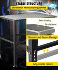 Heavy Duty Steel Welding Table And Workbench 36 By 24 Inches featuring reinforced beam design and adjustable feet, ideal for durable applications.