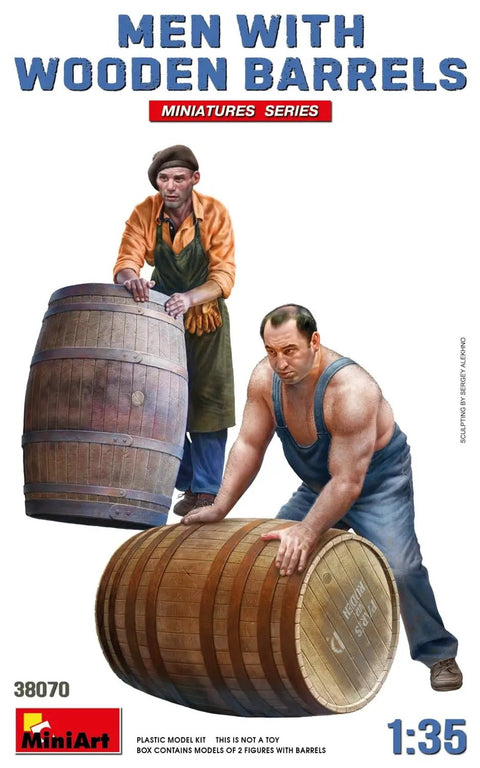 1 To 35 Scale Military Figures Kit Men With Wooden Barrels Dope Diorama Set For Collectors 14 Plus Not A Toy Realistic Detail
