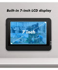 7-inch LCD display showing video feeds for Smooth Operator 6MP Dual Lens Wireless IP Camera for real deal surveillance.