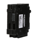 Q3020 30/20 Amp Duplex Circuit Breaker With 1 Pole 120 Volt 10 KAIC Type QE Ground Fault Protection CTL QT Compatible For Easy In Panel Safety Upgrade, black side view