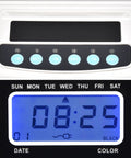 No Sweat Attendance Punch Time Clock With Crisp Lcd Display For Employee Payroll Tracking Plus Automatic Time Sync display panel and buttons