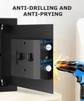 0.6 Cubic Foot Digital Safe With Electronic Keypad And Removable Shelf showing anti-drilling and anti-prying feature