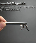 Powerful magnetic T15 Security Torx Bits Set with screws attached for easy use, 4 inch long S2 steel tips.