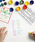 Clear Calendar Date Number Stamps For Card Making And Bullet Journaling Premium Transparent Silicone Stamps in use on planner.