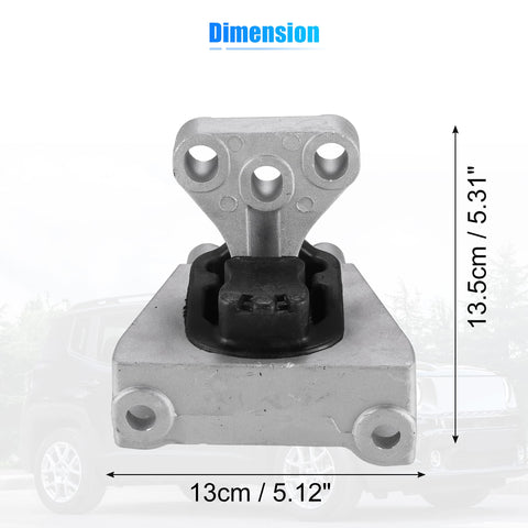 Engine Mount For Honda Civic 2006 To 2011 50850-SNA-A81 Transmission Mount, durable metal, front view, dimensions shown