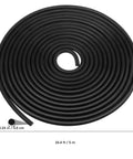 Heavy Duty Rubber Caulk Saver Strip For Concrete Joints Built Nails Tough Hella Flexible Black Weatherproof roll, 5m in coiled shape.