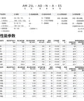 Technical specifications chart for Multi Stage Vacuum Generator AM AL25 50 75 100 150 AD D E BN VA High Flow Pro Grade Industrial