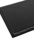 Anti Fatigue Standing Mat For Industrial Kitchens And Workshops, 2 Ft By 5 Ft, 15/16 Inch Thick Ergonomic Memory Foam Cushioned Floor Mat With Diamond Plate Texture, Heavy Duty Back And Leg Pain Relief For Long Shifts, corner view