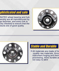 Rear Wheel Bearing And Hub Assembly 512333 For Jeep Compass Patriot 2007-2017 And Dodge Caliber 2007-2008 5 Lug With ABS 4WD AWD