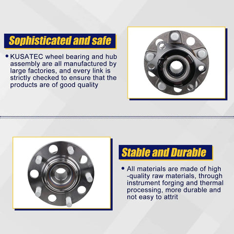 Rear Wheel Bearing And Hub Assembly 512333 For Jeep Compass Patriot 2007-2017 And Dodge Caliber 2007-2008 5 Lug With ABS 4WD AWD
