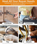 No-Brainer 24-In-1 Magnetic Ratchet Screwdriver Set With Detachable Handle used for furniture, computer, toy, and bike repairs