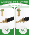 Dope Sprayer Wand Replacement Kit With 29 Inch Stainless Steel Wand And Three Nozzles Including 1/4 and 3/8 inch brass barbs.