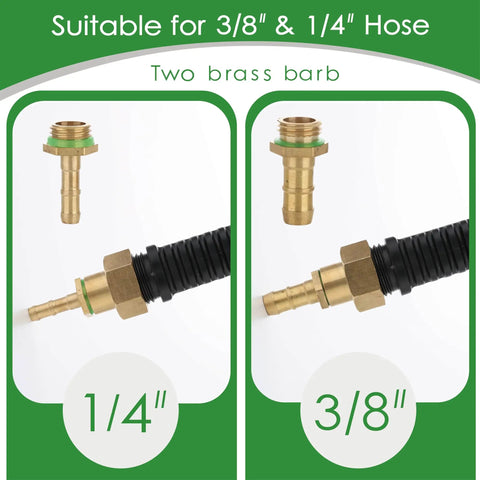 Dope Sprayer Wand Replacement Kit With 29 Inch Stainless Steel Wand And Three Nozzles Including 1/4 and 3/8 inch brass barbs.