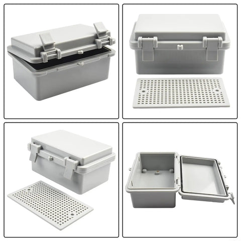 Outdoor ABS Plastic Electrical Enclosure Box Weatherproof And Dustproof IP65 Rated, flame-retardant, heavy duty, 100x150x70 mm