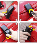 Locking Hood Latch Kit For Jeep Wrangler Skull Style Aluminum Alloy Hood Locks installation steps on red Jeep