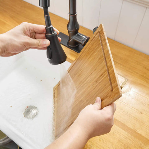 Oil Rubbed Bronze Kitchen Faucet With Pull Out Sprayer, Three Spray Modes, Single Handle, High Arc Design, Built To Last