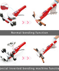 Ratcheting Tube Bender Kit for Refrigeration and HVAC Installations With Reverse Bending Attachment, bending copper tubing