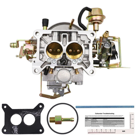 Ford 2100 2150 2 Barrel Carburetor With Electric Choke For 289 302 351 V8 Jeep Engine Mustang Replacement Motorcraft Autolite 2100 2150 Carburetor Beefed Up Performance, metal carburetor kit with gasket and seal ring