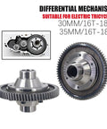 Electric Tricycle Differential Gear Assembly 30mm 18T Planetary Gear Set with detailed view of gear teeth