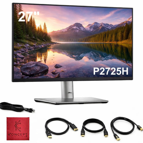 27 Inch Full HD IPS Monitor With USB 3.0 Upstream, DisplayPort and HDMI Cables, Ultra Thin Bezel, showing landscape image