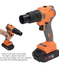 Rivet Nut Kit Lithium Brushless Cordless Hand Tool For Fast Installations One Hand Operation And Smooth Auto Feed Pro Grade For Metalworking Cabinets Furniture And DIY Projects, 20V battery