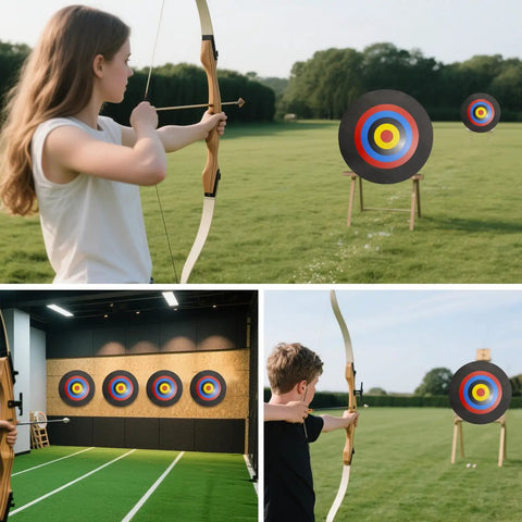 Backyard Friendly 20 Inch Round Archery Target For Outdoor Practice Lightweight High Density EVA Block With A Single Sided Print