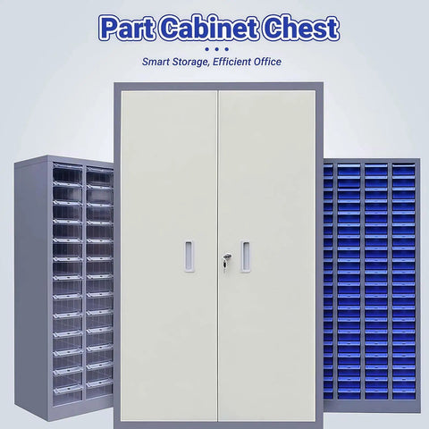 Upgrade Your Stash Game With This Heavy Duty Multi Drawer Cabinet For Small Parts Hardware And Tools, Includes Printed Label Stickers, Compact Storage Bin System Perfect For Garage Organization And Craft Projects. Large cabinet with multiple drawers for efficient storage.