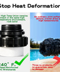 Beefy High Temperature PVC Unions 2 Inch MIP To 2 Inch Slip Fittings For Pentair Whisperflo And Intelliflo Pumps, heat resistance 240F