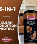 Top Shelf Leather Cleaner And Conditioner Wipes With Cloth Scrub Out Stubborn Grime While Leaving A Slick Protectant Layer on display.