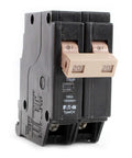 Double Pole 20 Amp Circuit Breaker With Standard Trip For Your Electrical Panel The CHF220 Series Built Tough Black Finish Delivers Reliable Safety And Smooth Power Control For 120 And 240 Volt Homes And Shops. black 20A Eaton Type CH double-pole breaker for 120/240V panels