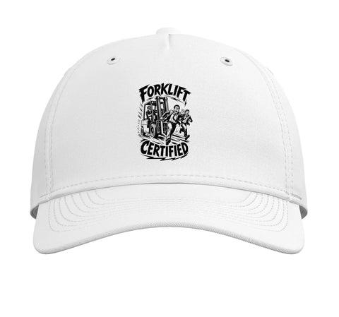 Funny Operator Hat For Warehouse Pros Adjustable White Baseball Cap With Hilarious Warehouse Scene Graphic Perfect Gift For Forklift Drivers Logistics Teams And Warehouse Crew