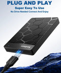Ultra Slim 500 GB Portable External Hard Drive For Windows And Mac Plug And Play Ready With Fast Data Transfer Ideal For PC Laptop PS4 Xbox One And Xbox 360 On The Go Storage, black USB 3.0 drive